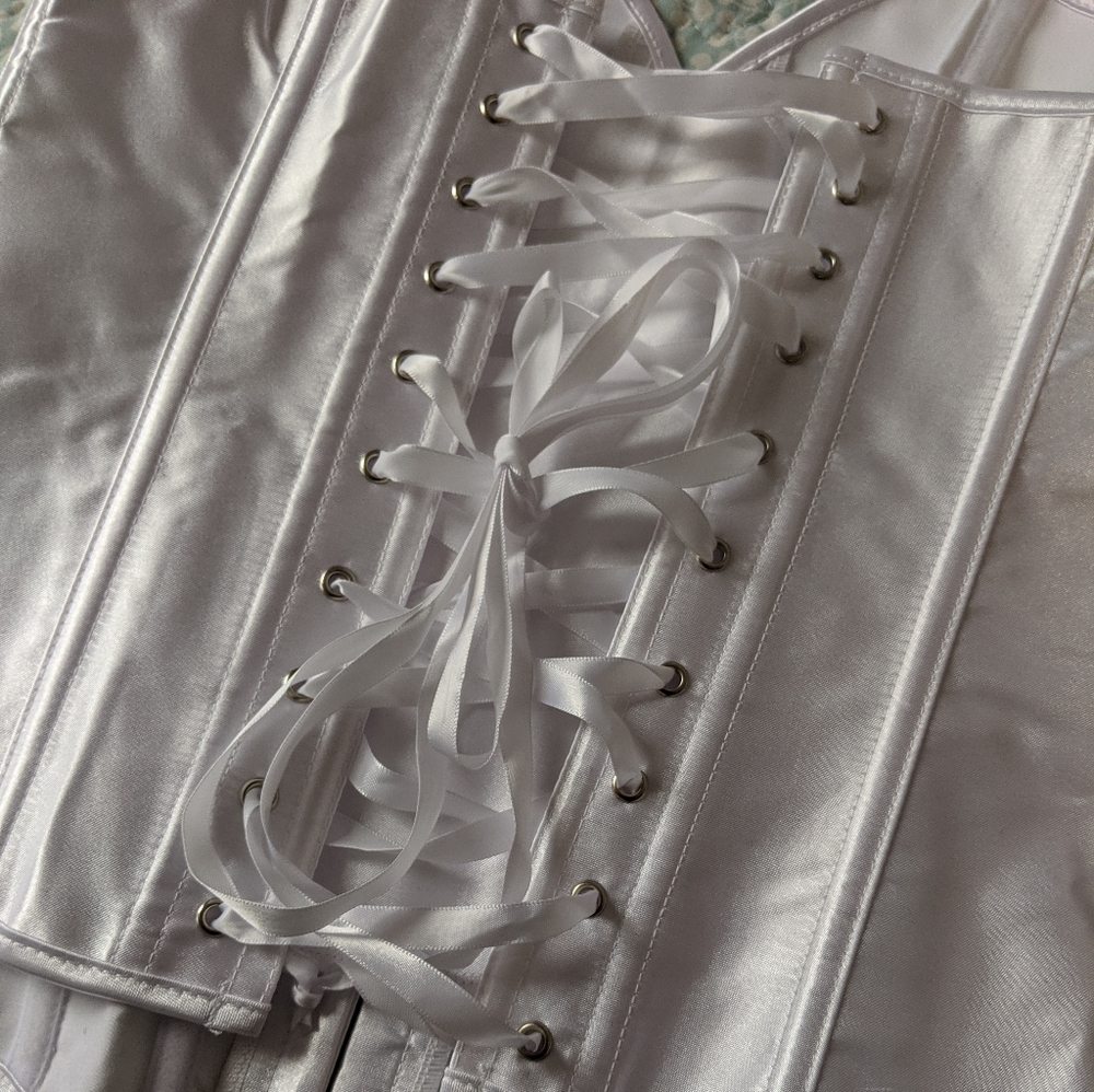 Busk Closure Corset With Matching G-String Nwot - image 7